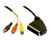 SCART 21PIN Plug / 3 x RCA Plug