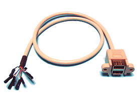 USB A Type Female h TO DP2.54 HSG