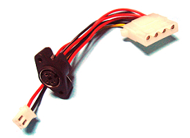 j4P TO MINI DIN 5P 180 + JST PH2.5 2P